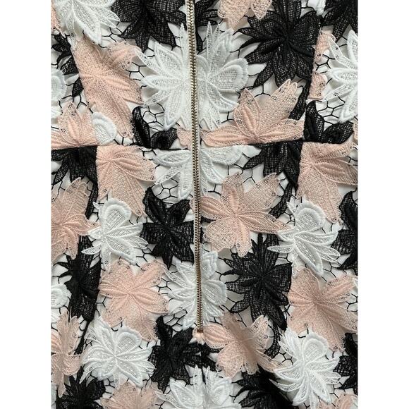 Kate Spade Tiger Lily Lace Floral Sheath Dress Sleeveless Back Zip Size 0 - Picture 4 of 12